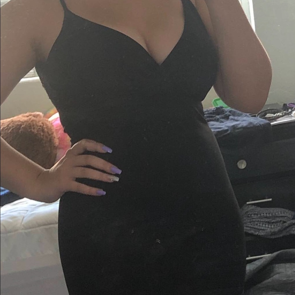 Black cocktail dress